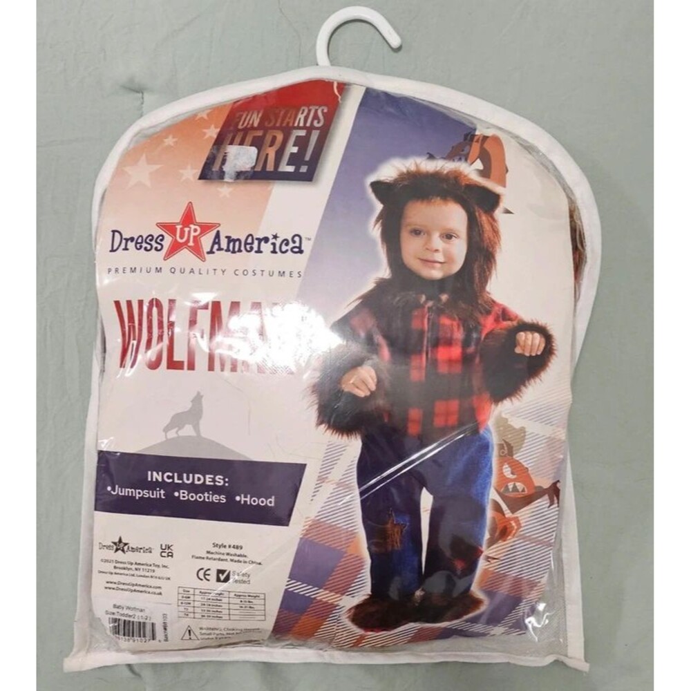 New Dress Up America Wolfman Costume size 2t